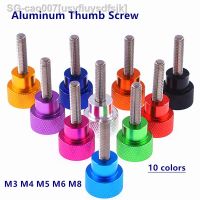 2pcs/lot M3 M4 M5 M6 Thumbscrew Aluminum knurled Head Stainless steel thread Hand tighten Thumb Screws