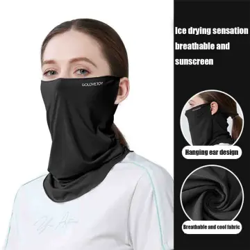 Yfashion Ice Silk Sunscreen Mask Scarf Riding Neck uard Breathable Ear ype  Face Cover