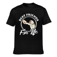 Novelty Tshirts English Bulldog Best Friends For Life Funny Pattern Printed Tee