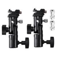 2Pack Camera Flash Speedlite Mount Swivel Light Stand Bracket with Umbrella Reflector Holder for Camera DSLR Nikon Canon Pentax Olympus and other Flashes Studio Light LED Light