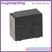 รีเลย์ Xuyongming HF32F JZC-32F-005 009 012 024-HS3 5A 4PIN 10A JZC-32F-G-024-HS10A