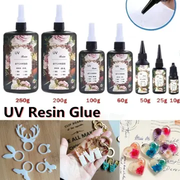 UV Curing Resin | Ultraviolet Activated Resin | Hard Type Sunlight Cure  Resin | Solar Curing Resin | Kawaii Japanese Resin Art (100g / Transparent