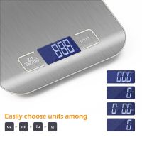 Stainless steel USB digital kitchen scale 10kg 5kg precision electronic food scales for cooking and baking scale measuring tools Luggage Scales