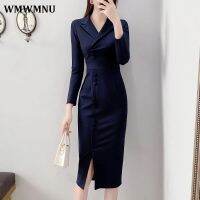 【HOT】▩♂♀ Office Blazer Korean Sleeve Bodycon Evening Dresses Vestidos De Fiesta