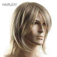 HAIRJOY วิกผมสังเคราะห์ชายยาวปานกลางวิกผมคอสเพลย์แบบตรงไฟเบอร์กันความร้อน