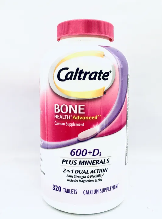 Caltrate Bone Health Advanced 600+D3 Plus Minerals, 320 Tablets Expiry