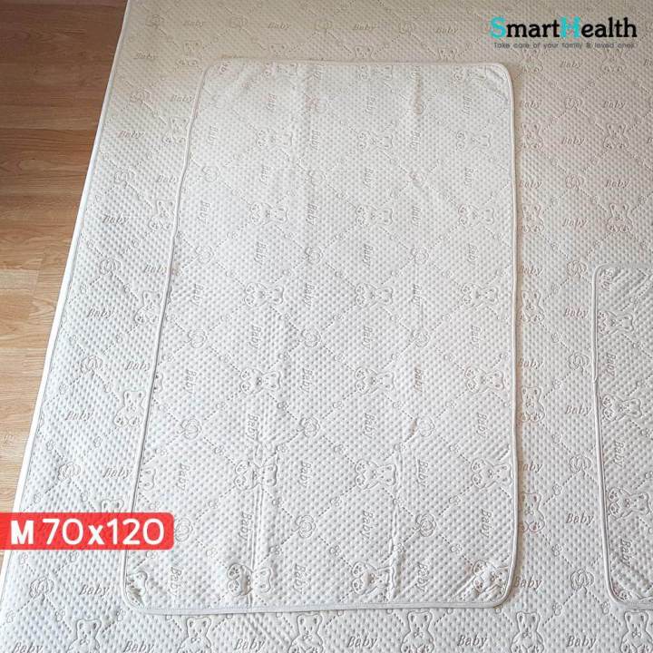 ผ้ารองกันเปื้อน-ผ้ารองฉี่-80x120-cm-ผ้ารองกันน้ำ-กันเปื้อนที่นอน-ผ้าปูกันฉี่-ทารก-เด็กเล็ก-เด็กโต-ขนาดพกพา-เกรด-4-ชั้นแท้-ซึมซับ-100