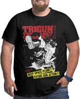 Trigun T Shirt Anime Mans Big Size Round Neck T-Shirts Summer Short Sleeve Tee