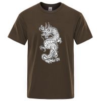 Dragon Workshop Street Style Prints Tshirt Men Tshirt Breathable Tee Clothing Loose Gildan