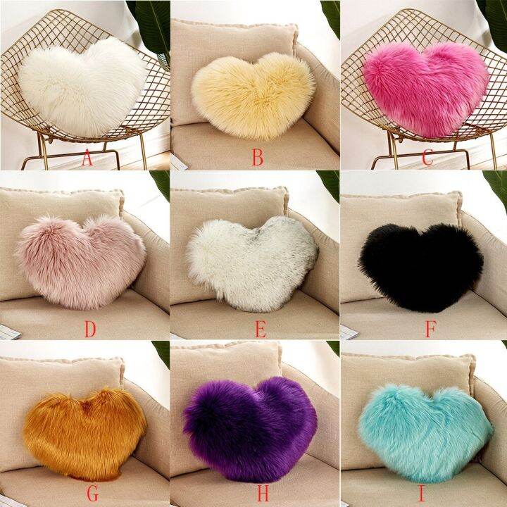 รถโซฟาหมอนอิงรูปหัวใจสีชมพู-bantal-kursi-ตุ๊กตาผ้ากำมะหยี่ยัดไส้เบาะของเล่นหมอนตกแต่งบ้านคนรักงานแต่งงาน