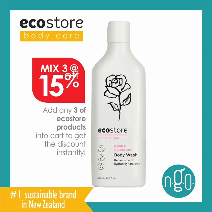 Ecostore Body WashRose & Cardamom (400ml) Lazada