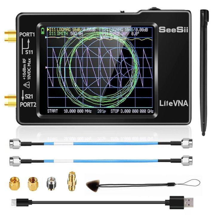 2023 Upgraded 2.8 inch NanoVNA 50kHz6.3GHz Vector Network Analyzer