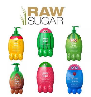 ใหม่!!! แชมพูเด็ก+คอนดิชั่นเนอร์ สบู่อาบน้ำเด็ก Raw Sugar Kids Bubble Bath and Body Wash 12 fl oz ราคา 450.- บาท