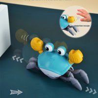 Induction Escape Crab สัตว์เลี้ยงไฟฟ้าแบบชาร์จไฟได้ของเล่นดนตรีของเล่นเด็กของขวัญวันเกิดของเล่นแบบโต้ตอบเรียนรู้ที่จะปีน Toys