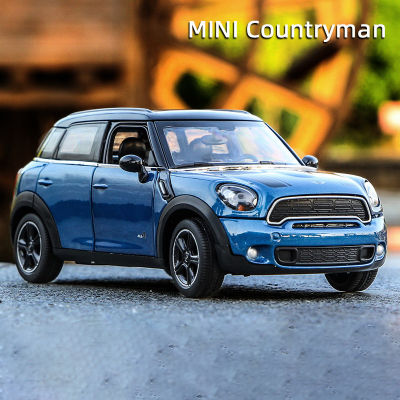 1:24รถของเล่น Mini Countryman Diecast โลหะผสมโลหะรถสำหรับ MINI Coopers รุ่นรถของเล่นยานพาหนะ Miniature Scale