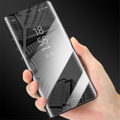 【NEW Popular】สมาร์ทวิวกระจกเคสแบบฝาพับสำหรับ Samsung Galaxy S20 S10 S9 S8 Plus S6 S7Edge A7 A8 A6 2018 Note20 10 9 8ฝาปิดโทรศัพท์หนัง