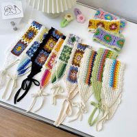 【YF】 Colorful Crochet Headband Wide Braided Elastic Hair Bands Weaving Hairbands Knitting Headwrap Headscarf Accessories Turban