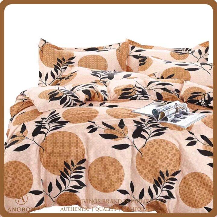 Angbon 3in1 Double Size Bed Sheet Set 54 x75 7.8 Fitted Sheet Lazada PH