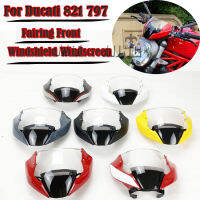 Front Head Cowling for Ducati 821 Fairing Front Windshield Windscreen Monster 797 821 Hyperstrada Stnipe Deflector 2014-2017