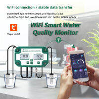 6 In 1เครื่องทดสอบคุณภาพน้ำ WiFi PH EC TDS SALT Sg.temp Meter มัลติฟังก์ชั่ Smart Aquarium Monitor Tester Tuya APP ควบคุม Us/eu