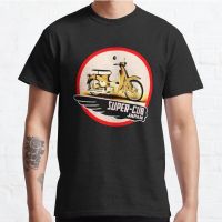 T-shirt Gildan เสื้อยืดผ้าฝ้าย 100% พิมพ์ลาย HONDA Super Cub Haojue HONDA BMW BSA Daelim MV DUCATI สําหรับผู้ชายS-5XL  Q65L