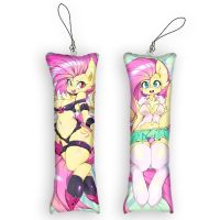 【CW】﹉  Keychain Flutterbat Fluttershy MLP Dakimakura Pendant 2-Side Print Hanging Ornament Small Pendants