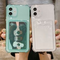 DSN อุปกรณ์เสริม เคสใสสำหรับ for iPhone 11 13 14 Pro Max XR 7 8 Plus Xs Max 11 12 13 Pro Max 11 13 Pro SE การ์ดผู้ถือ เคสซิลิโคนใส เคสมือถือ