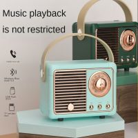 Retro Bluetooth Speaker U Disk TF Card with FM Creative Gift Portable Mini Sound Box USB Mini Outdoor Wireless and Bluetooth SpeakersWireless and Blue