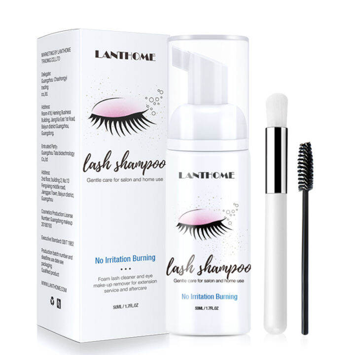 50ml Eyelash Shampoo Eyelash Remover Natural No Stimulation Deep