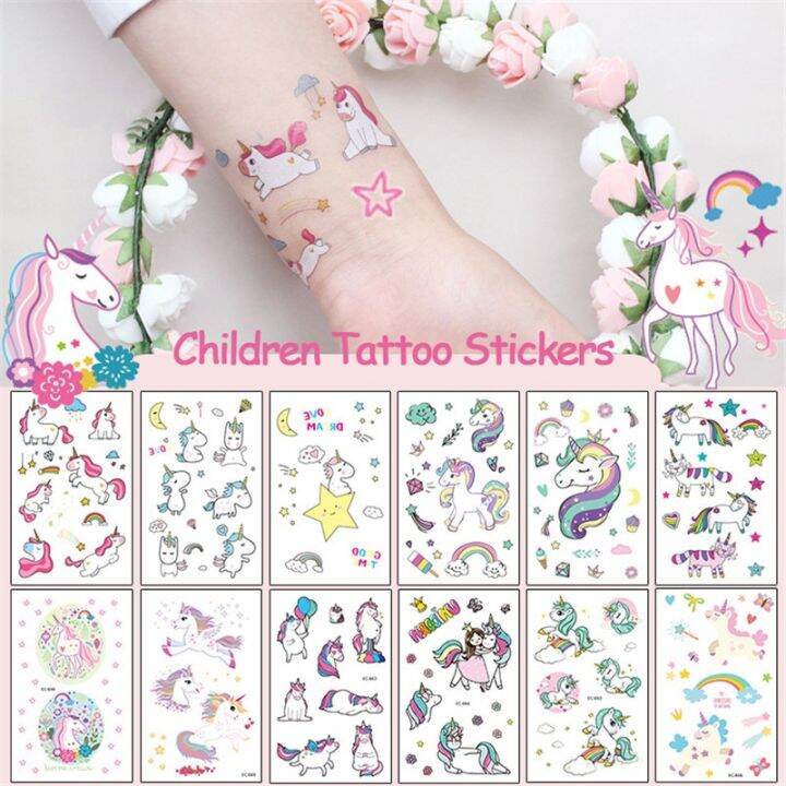 yf-7-5x12cm-waterproof-temporary-tattoo-sticker-unicorn-children-paste-on-face-arm-leg-for-body