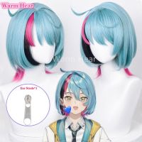 Vtuber Kyo Kaneko Cosplay Wig NIJISANJI EN ILUNA Kyo Kaneko Woman 39Cm Heat Resistant Synthetic Hair Halloween Costume Wigs