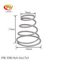 【✴COD✴】 zhongkouj558251 Finewe 10ชิ้น/ล็อตสปริงหอคอยเจดีย์ Sus304 0.9มม.,สปริงกดทรงกรวยขนาดเล็ก