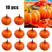 【CW】 10pcs5cm Artificial Pumpkin FakeFood VegetablesPumpkin Props Decoration ForHalloween Supply