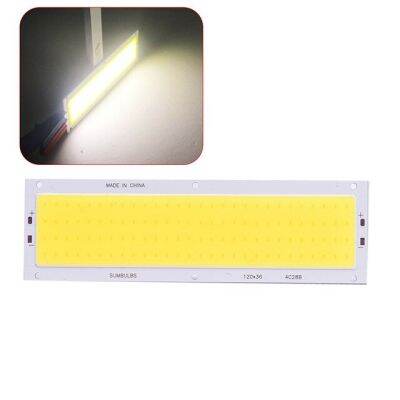 【⊕Good quality⊕】 lan84 โคมไฟหลอดไฟแถบ Led Cob 12W 120X36มม. Dc 12V เมทริกซ์ Cob สีขาวเย็นสีฟ้าอบอุ่นเป็นธรรมชาติ1300lm สำหรับไฟทำงาน Diy