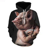 2021 Strange Animal Hoodies 3D Printing Pig/Dog Hoodie Men and Women Spoof Funny hoodie Solid Color Sweatshirt Tops Oversized Size:XS-5XL