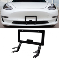 Car License Plate Frame for Tesla Model 3 ModelY Front Plate Frame Holder No Hole US Standard Aluminium Alloy Refit 2017-2021