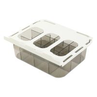 Underwear Drawer Organizers Grid with Clapboard Closet Organizer Storage Box Suitable for Clothes Bra Socks Grey Clear