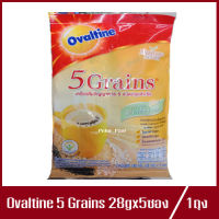 Ovaltine Nature select 5 Grains โอวัลติน ไฟว์ เกรนส์ เครื่องดื่มธัญญาหาร 5 ชนิด ปรุงสำเร็จ 140g.(28g.x5ซอง)