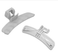 อะไหล่ของแท้/มือจับประตูเครื่องซักผ้าฝาหน้าซัมซุงสีขาว/SAMSUNG/DC64-01524A HANDLE DOOR