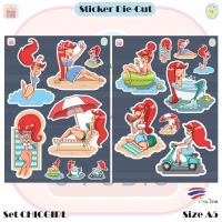 [Sticker Die-cut] CHICGIRL สติ๊กเกอร์ไดคัท ขนาด A5 สติ๊กเกอร์การ์ตูน สติ๊กเกอร์สุดน่ารัก สำหรับตกแต่ง สติ๊กเกอร์