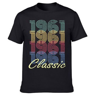 Funny Born in 1961 Vintage T Shirts Summer Style Graphic Cotton Streetwear Short Sleeve Birthday Gifts T shirt Mens Clothing XS-6XL