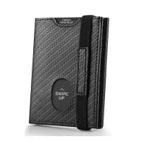 2022 New Man Wallet Multifunctional Men Clutch Carbon Fiber Card Holder Slim RFID Blocking Case Box Thin PU Leather Bag Card Holders