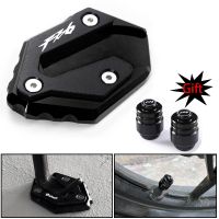 ✒♨❀ For Yamaha FZ6 FZ6R FZ6-S2 2004-2009 2010 Motorcycle Accessories CNC Side Stand Enlarge Extension And Tire Valve Air Caps