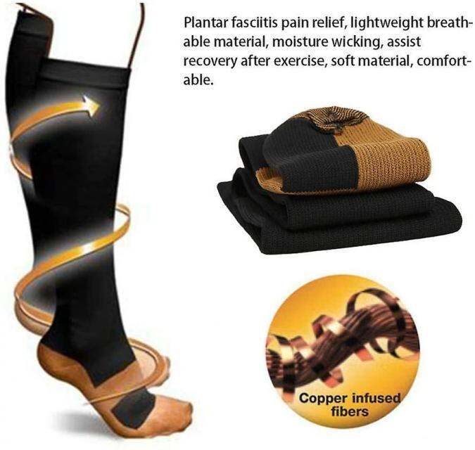 🔥โปรโมชั่น 🔥 ส่งฟรี Copper fit Sock ถุงเท้าเพื่อสุขภาพ Copper fit sock
