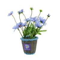 Cute Small Daisies Fake Flowers For Wedding Decoration Artificial Flower Bouquet Potted Plant For Home Restaurant Table Ornament