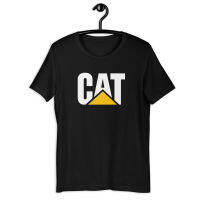 Cat Caterpillar Equipment Black T-shirt Short Sleeve Mens and Womens T-shirt