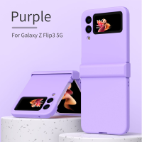 【original】 สำหรับ Galaxy Z Flip 3กรณี Matte Skin Feeling Candy สีสำหรับ Z Flip 3 5G 3-In-1เคสโทรศัพท์