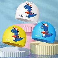 Swimming Caps Childrens High Elastic Silicone Waterproof Comfortable Not Strangle Cute Cartoon Universal Swimm Hat Swim Caps