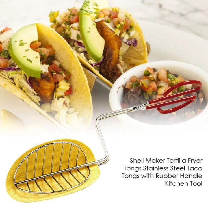 tortilla-fryer-tongs-plated-steel-stainless-steel-tongs-with-rubber-handle-kitchen-tools-stainless-steel-taco-press-mold