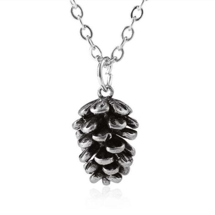 timlee-n031-new-simple-popular-pine-nut-plant-specimen-pendant-necklace-fashion-jewelry-wholesale